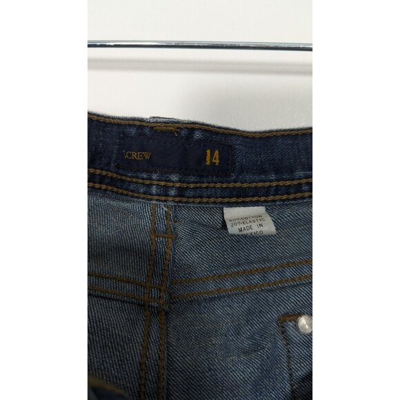J Crew Womens Sz 14 Straight Leg Jeans Medium Wash High Rise Retro Classic - Picture 8 of 9